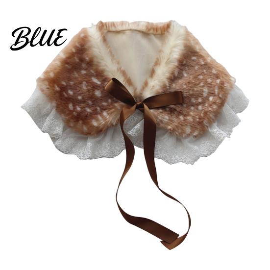 Winter Hat with Collar Millinery Deer Pattern Warm Gloves Dimensional Details Thickened Plush Leg Cuffs
