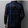 Hengyuanxiang Men's Autumn Plaid Long Sleeve Iron-Free Casual Shirt