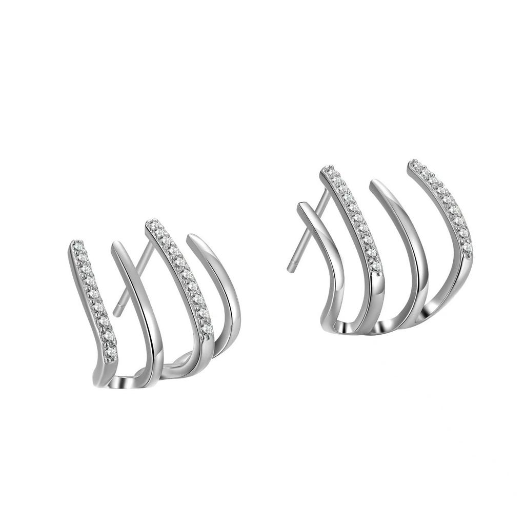 Simple, High-end, Fashionable, Versatile Claw Set Earrings, Simple and Cool Style Earrings