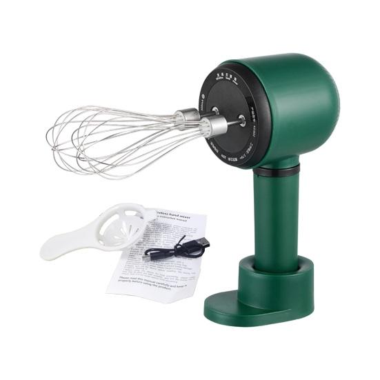 Kabelloser elektrischer Schneebesen-Handmixer, 3-Gang-Doppelstangensteuerung, kabelloses Design, Handfedermixer für Eier, Sahne, Milch