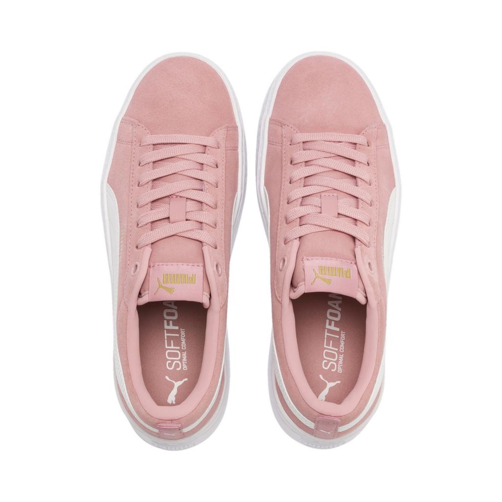 Puma SMASH PLATFORM SD Women's Sports Shoes Pink 36648810 Size 38.5
