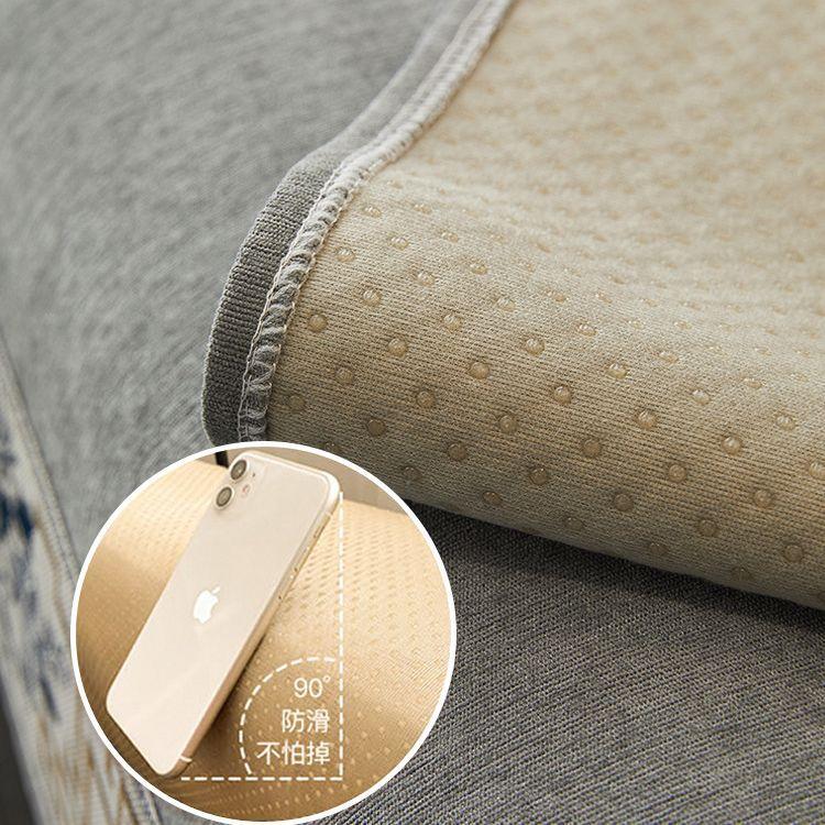 Chinese Non-slip Sofa Cover Embroidery Ribbon Edging Cover Towel Leather Sofa Cushion 4 Season Universal Home Protection Cover
