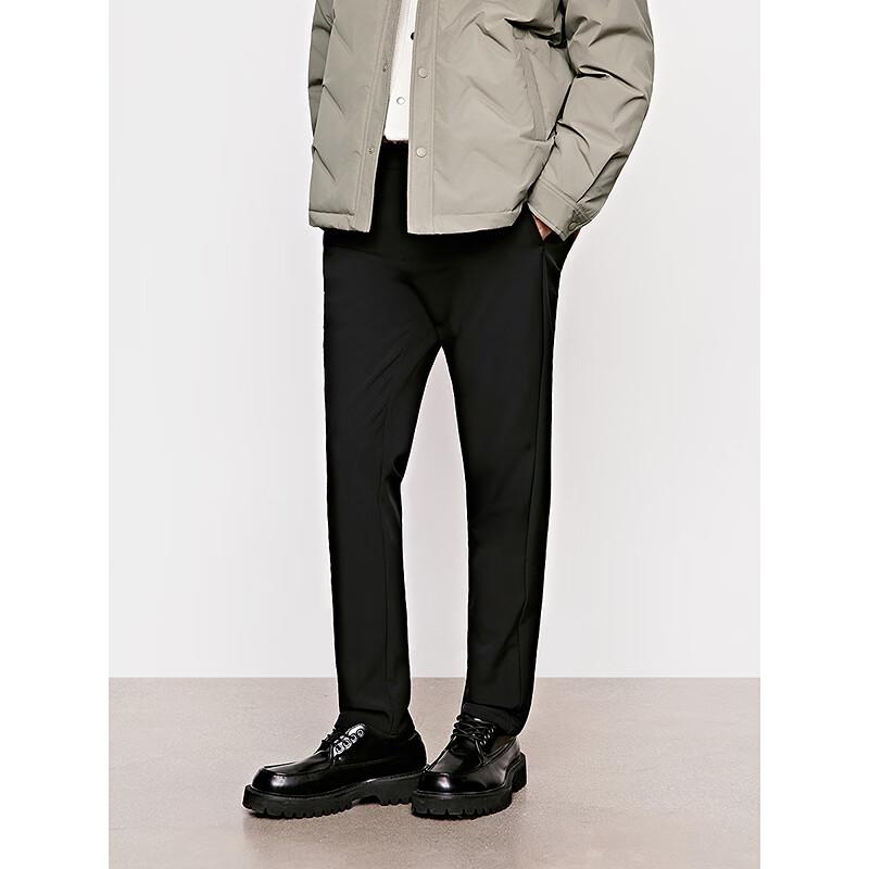 GXG Men's Far-Infrared Heating Four-Way Stretch Slim-Fit Commuter Trousers