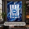 Tapeçaria de Parede Brighton & Hove Albion Estampa de Futebol Nome Personalizado Texto Pendurado na Parede Decoração de Casa