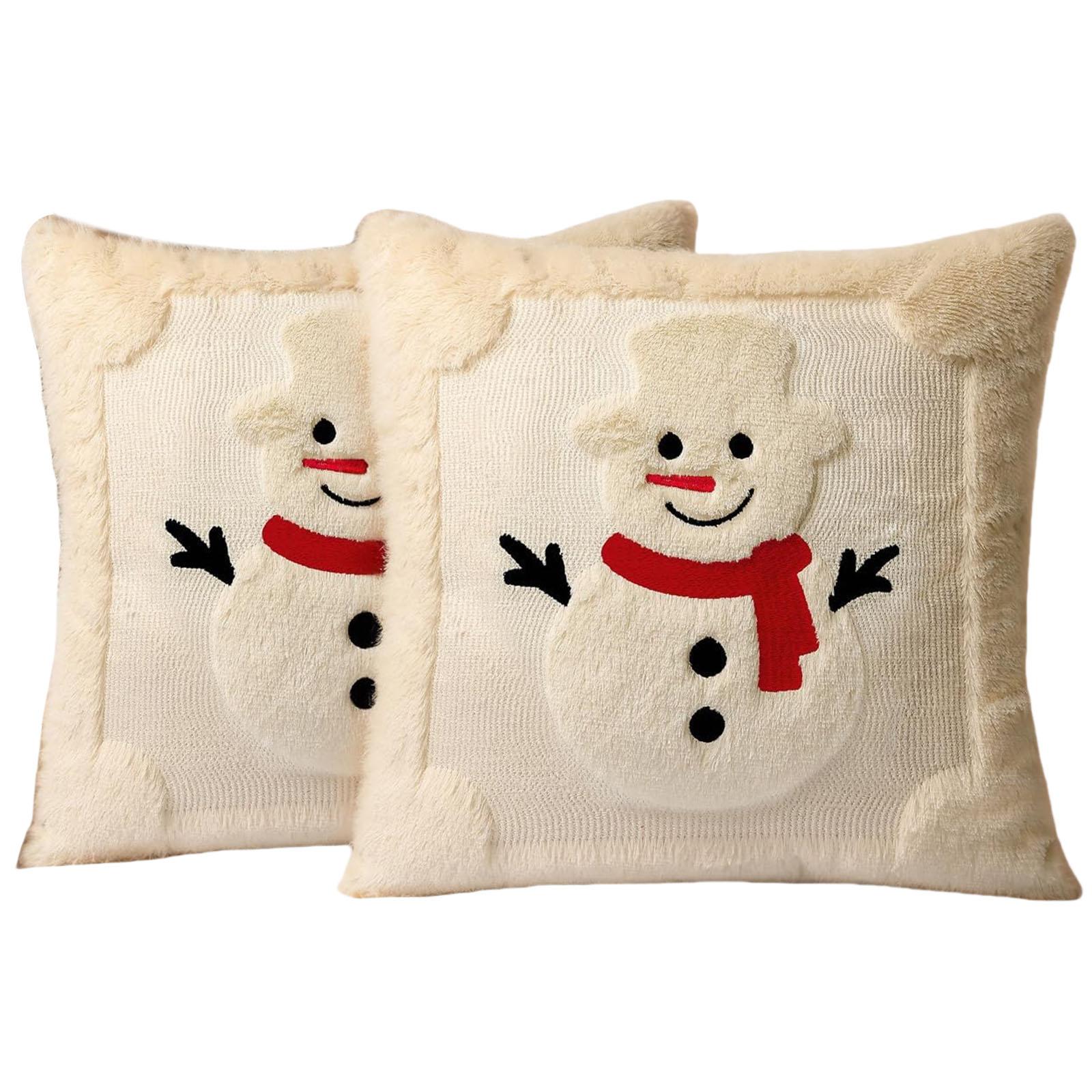 

2 шт. Рождественский декоративный набор наволочек для диванных подушек, Домашнее праздничное украшение, Наволочка для диванной подушки для гостиной