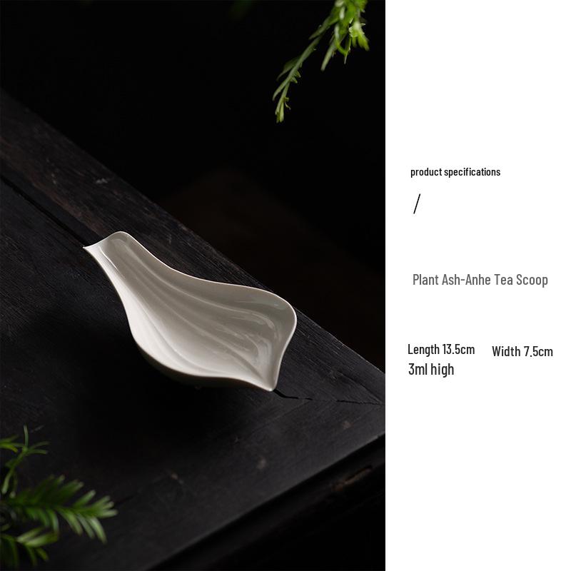 

Селадоновая глазурь Японская чайная ложка: Керамический набор подставка для чая и ложка для чайной церемонии Кунг-фу.