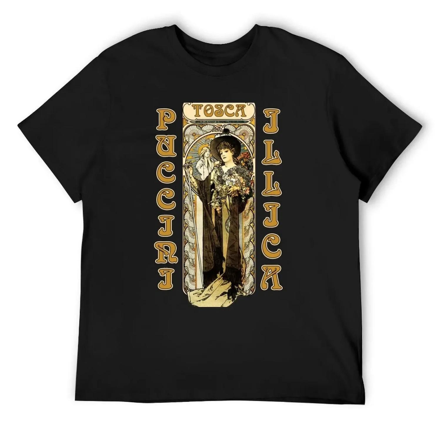 

TOSCA - PUCCINI - ILLICA - OPERA T-Shirt plus sizes anime stuff summer top mens vintage t shirts XXXXXL чорний