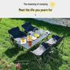OIMG Outdoor Folding Camping Table and Chair Set