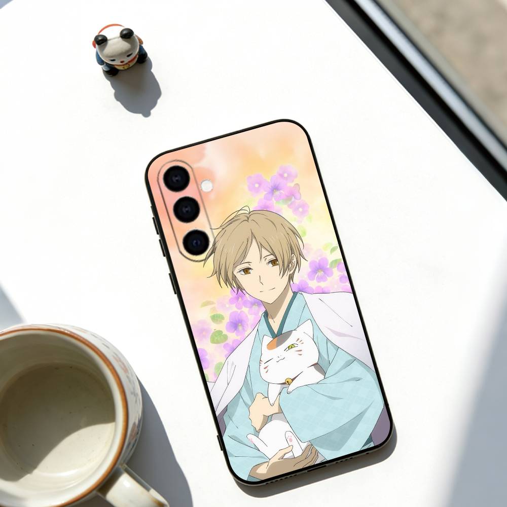 

Natsume Book of Friends Phone Case For Samsung Galaxy A73,A72,A71,A70,A53,A52,A51,Soft Black Cover Samsung a71 4g