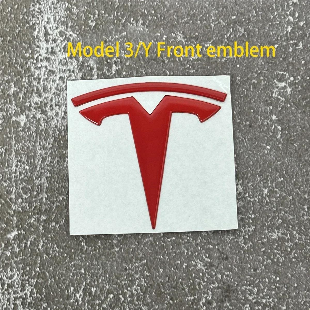 

Автомобильная наклейка 2025 Горячая Для Tesla Model 3/Y - Наклейки для замены переднего значка на капоте или заднего значка на багажнике | Металлический логотип | Черненая