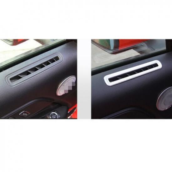 Air Outlet FOR Ford Mustang 2015-2019 2020 Silver Cover Trim Car Internal Door