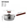 Pure Titanium Saucepan Baby Food Cooking Hammered Finish Non-Coated 1.9L Thickened Milk Pot Glass Lid Gas Stove