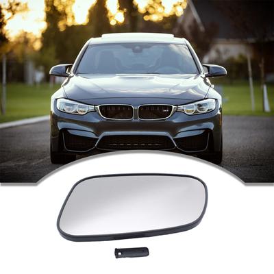 Front Door Wing Mirror Glass with Mount Waterproof Anti-Glare Rear View Mirror Lens for Discovery 2 CRD100640 CRD100650