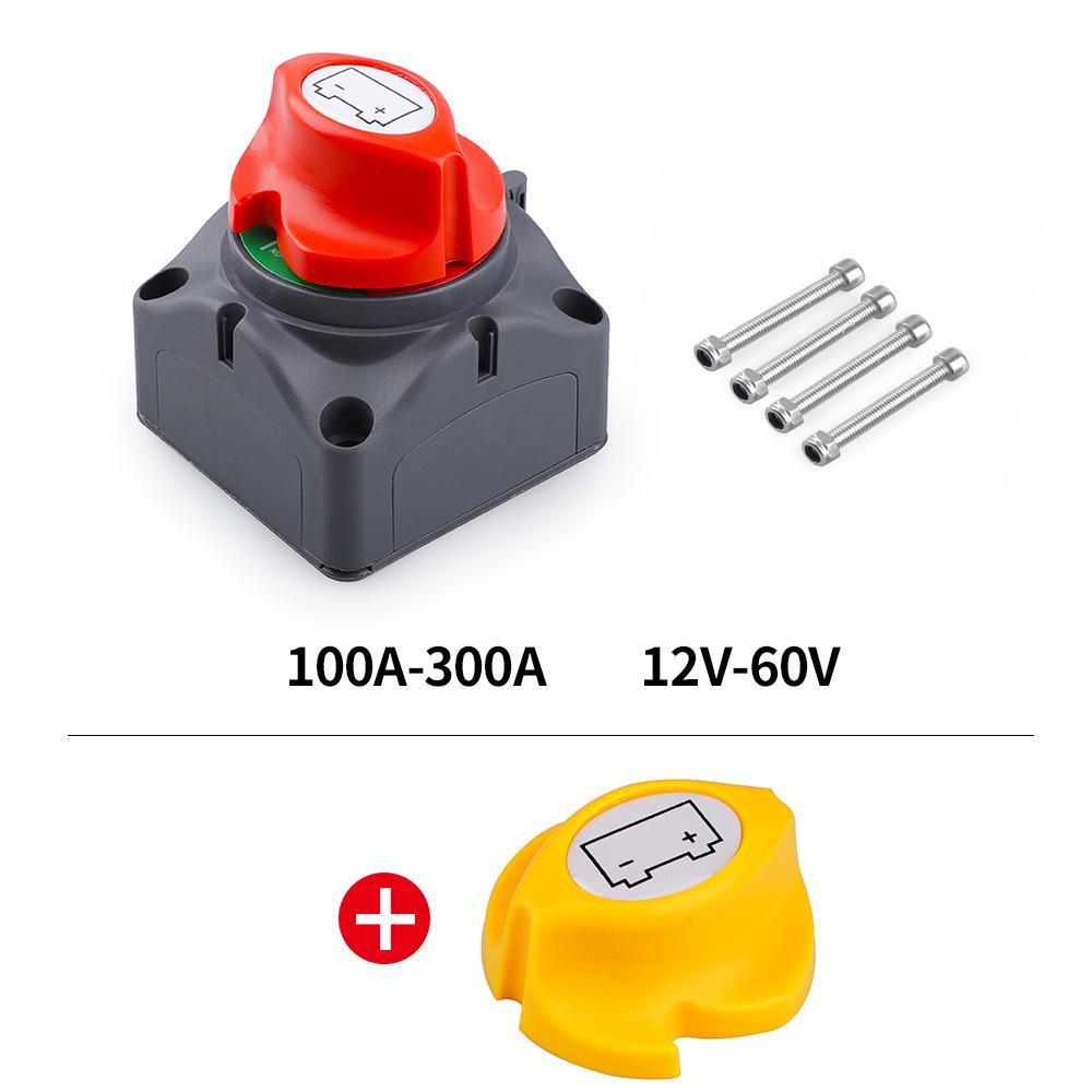 Battery Disconnect 12V Switch  24V 300A Car Isolator Disconnect Rotary Switch 2 and 3 Position Cut Off Switch for VR Camper Boat