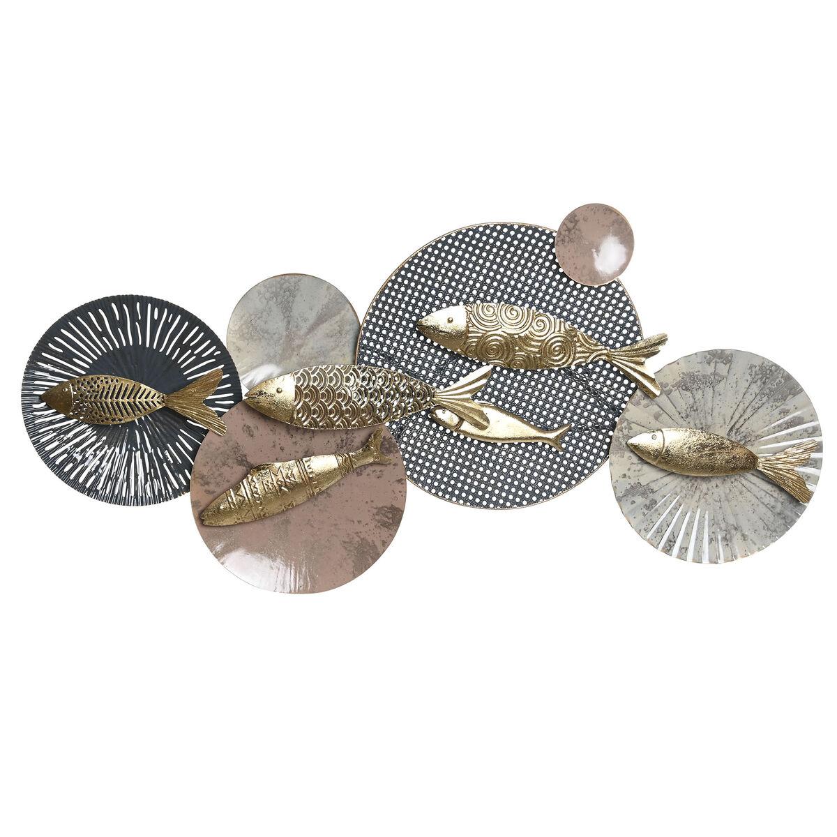 

Настенное украшение DKD Home Decor Металл Разноцветная Рыбка (134 х 10 х 66 см) TU прозрачный