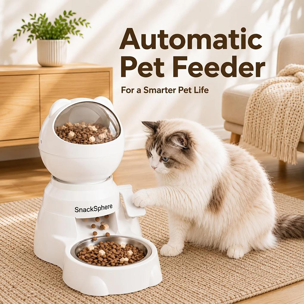 Press Type Automatic Pet Feeder Large Capacity 2pcs Set With Stainless Steel Bowl Space Interactive Feeder Plastic For Cats Dogs