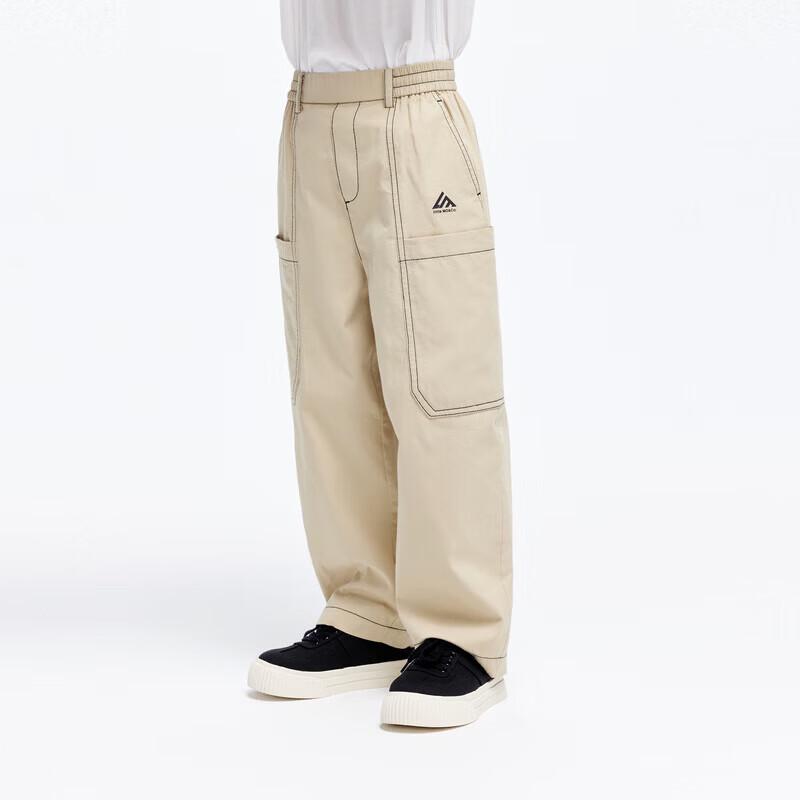 

little MO&Co. Boys Cotton Straight-Leg Workwear Pants 110