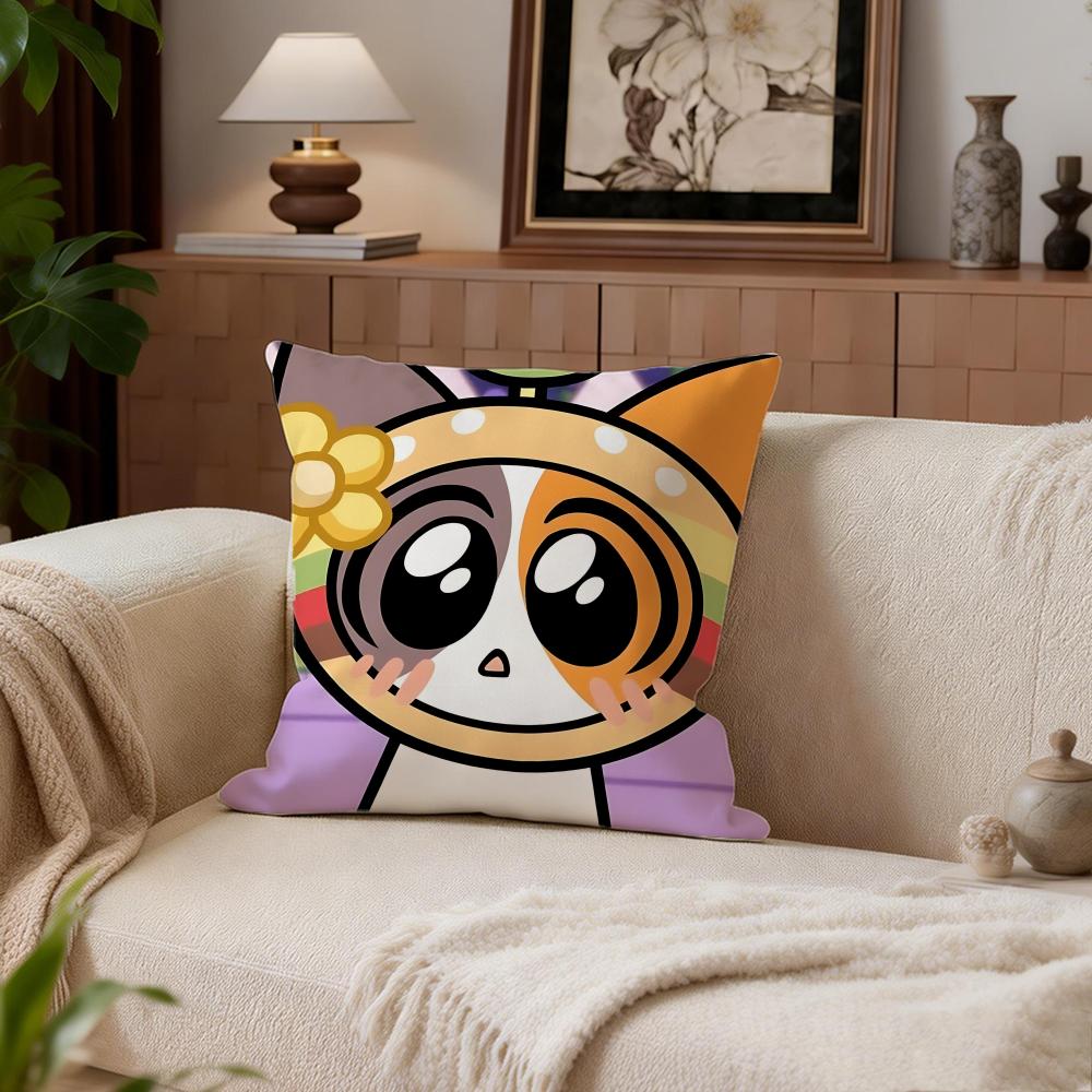 Cute Chikn Nuggit Cushion Cover Cushion Cover Set 4Pcs 50x50 45x45 40x40 Pillowcase Decorative Sofa Home Decor
