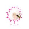 Dripping Rhinestones Chic Sweet Daisy Bee Brooch Female, Stylish Matte Corsage Jacket Accessories