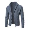 2024 Europäische Größe Frühling/Herbst Strickjacke: Zopfstrick, Langarm, Trendiger Verdickter Pullover