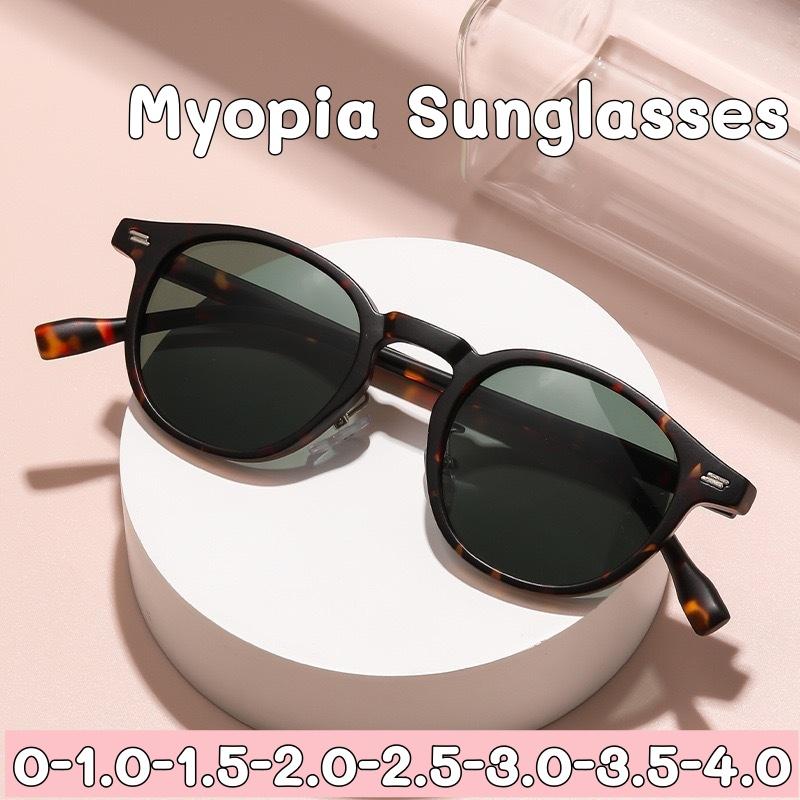 3 Colors Gray Lenses Myopia Sunglasses Outdoor Sunscreen TR Frame Near Sight Eyeglasses for Male Female New Stylish Sun Glasses Goggles