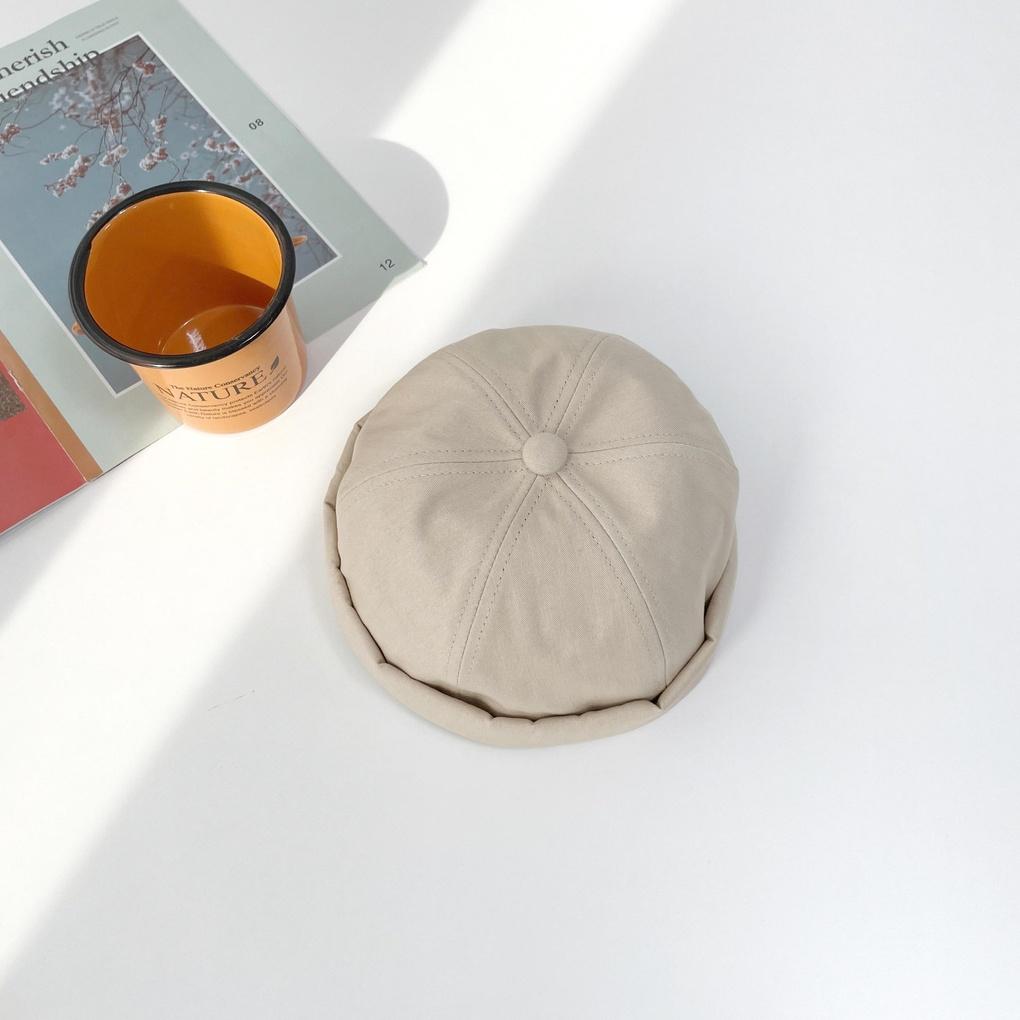 Men's and Women's Spring and Summer Beanie Hat, Plain Herringbone Watch Cap