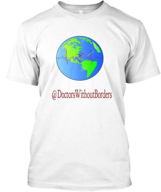 

Support Doctors Without Borders 100% Cotton T-shirt Mens Tees Top Made in the USA T-Shirt Tee Top Unisex S