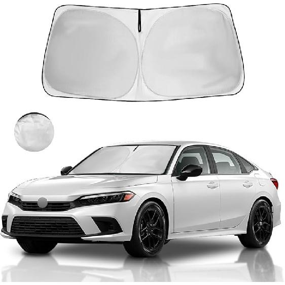 Windshield Sun Shade Fit 2025 2024   - Toyota RAV4 Prime LE Hybrid XLE XLE Premium Adventure TRD Off Road Front Window Sunshade Accessories SUV Sun