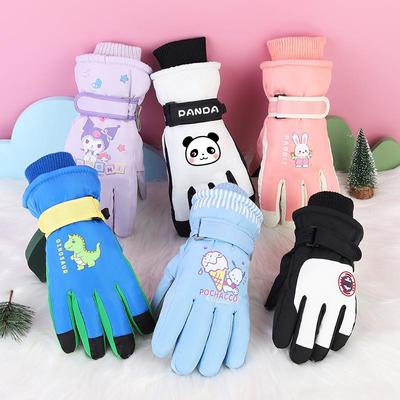 Kinder Winter Skihandschuhe: Dick, Kältefest, Wasserdicht, Winddicht, Rutschfest, Warme Baumwolle für 3- bis 17-Jährige.