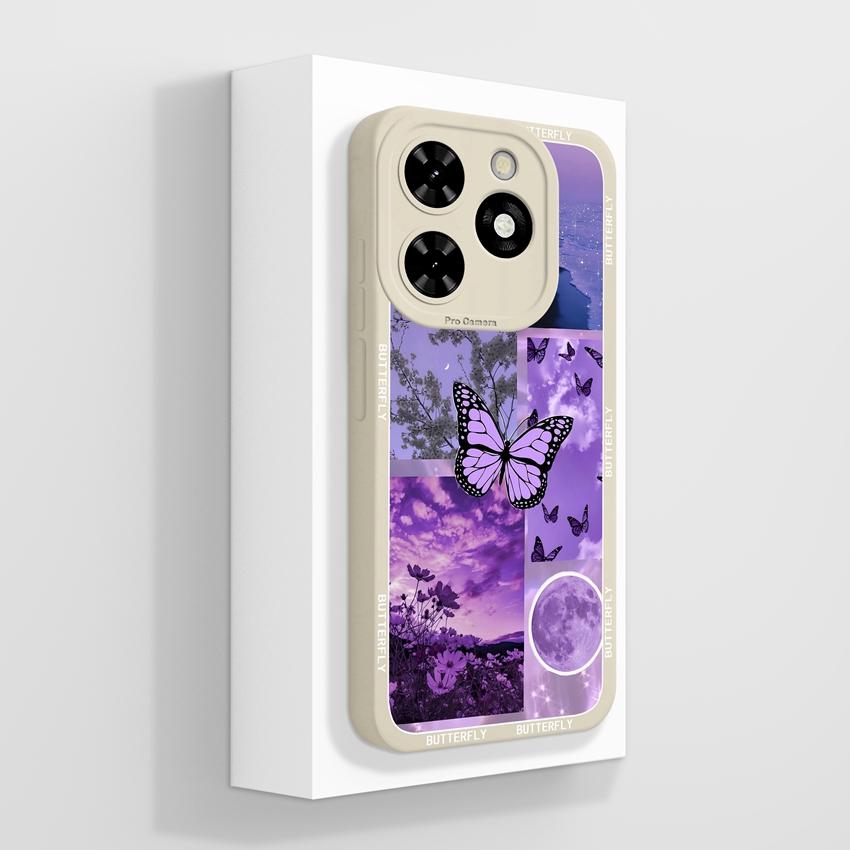 For Tecno Pop 10C Camon 40 Pro Premier Phone Bags Cute Black Cat Patterns Liquid Silicone Anti Fall Durable Premium Protection Cases For Tecno Housing