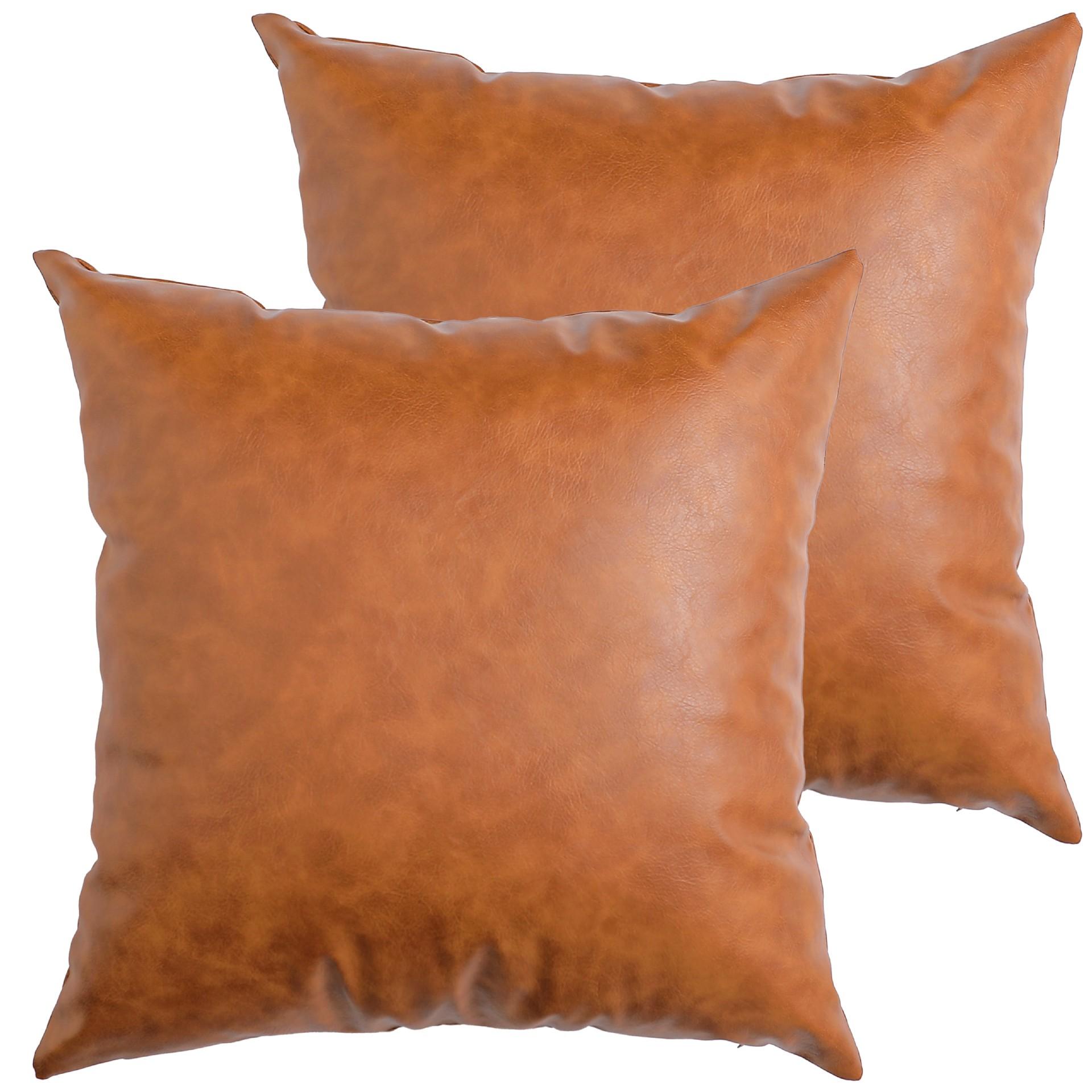 

Light Luxury Home PU Leather Pillow, Modern Sofa Pillowcase, Waterproof Leather Pillowcase 45 × 45cm/18 × 18inch (single pillowcase 235g)