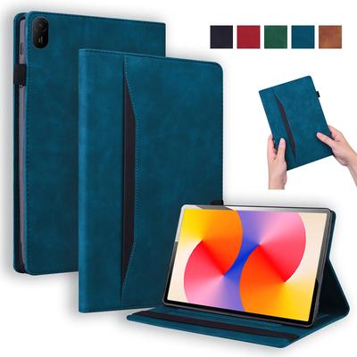 Luxuriöse Tablethülle aus PU-Leder mit Brieftaschenständer, ultradünne Hülle für Huawei Matepad SE 11 2024, faltbare Schutzhülle