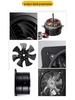 6-Inch Black Dirt-Resistant Exhaust Fan for Bathroom or Kitchen Ventilation