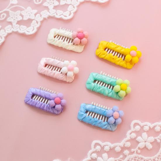 Pet Hairpin Handmade Colorful Cartoon Ultra-Light Easy-wearing Decorative DIY Flower Dog Cat BB Clip