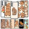 Cartoon-Capybara-Handyhülle für Oppo Find X6 Pro X5 A57 A54 A53 A52 A9 A12 A15 A16 A17 A76 A74 A31 Reno8 Reno7 Reno6 5G Hülle