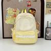 Schoolbag High-value Plaid Burden-reducing Backpack for Boys and Girls, Lightweight and Large-capacity Waterproof Backpack, Small Fresh and Versatile 
