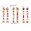 2pcs Zodiac Snake Chinese New Year Wall Hanging Fu Character Hanging Ornament  Bedroom Decoration