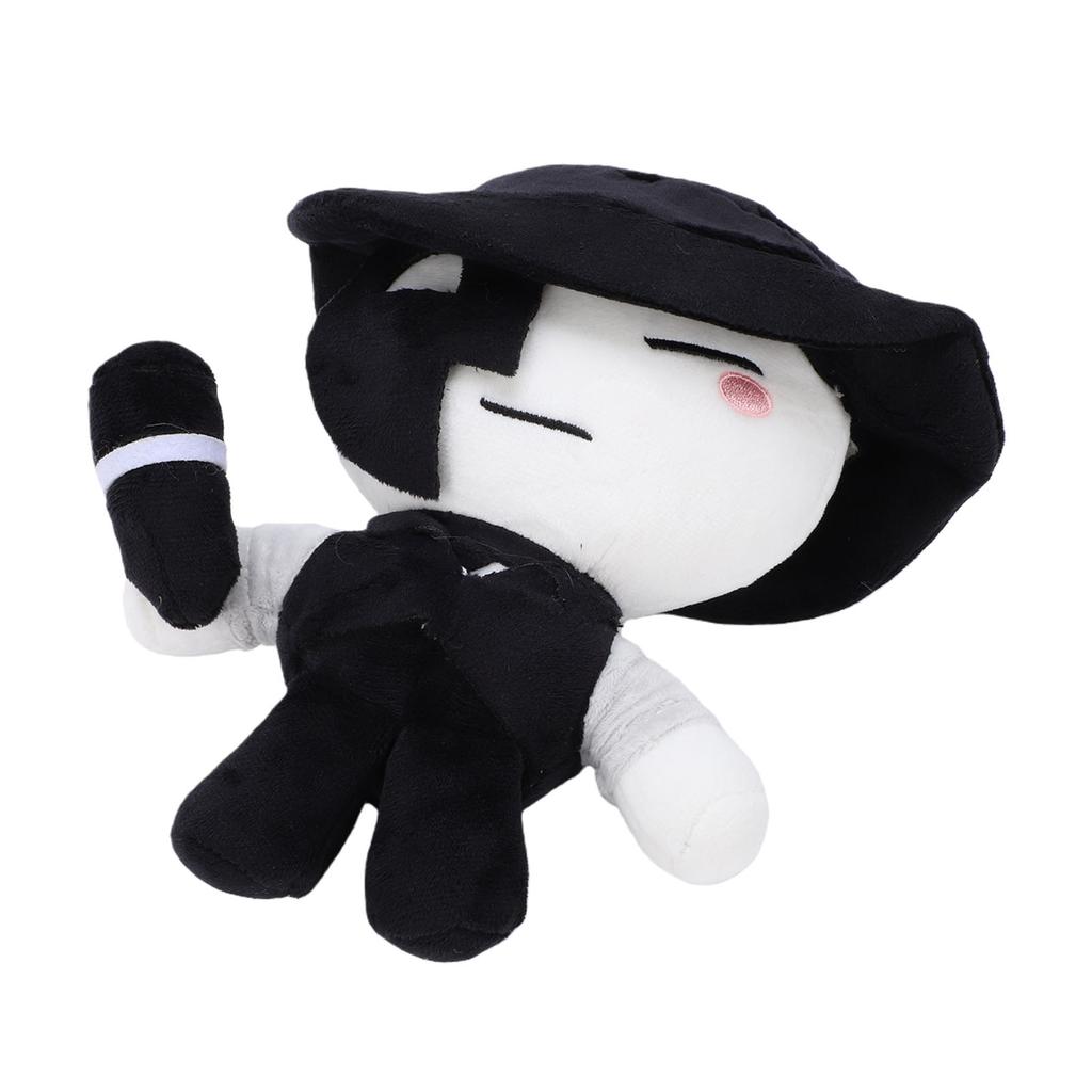 7.9 Inch Artful Plush Soft Stuffed Game Collectible Doll Black White Gaming Character Stuffed Plush Toy