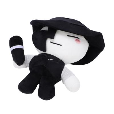 7.9 Inch Artful Plush Soft Stuffed Game Collectible Doll Black White Gaming Character Stuffed Plush Toy