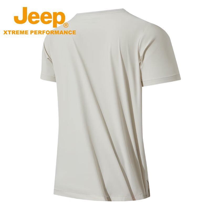 Jeep Men's Outdoor Breathable Quick-Dry Short Sleeve T-Shirt