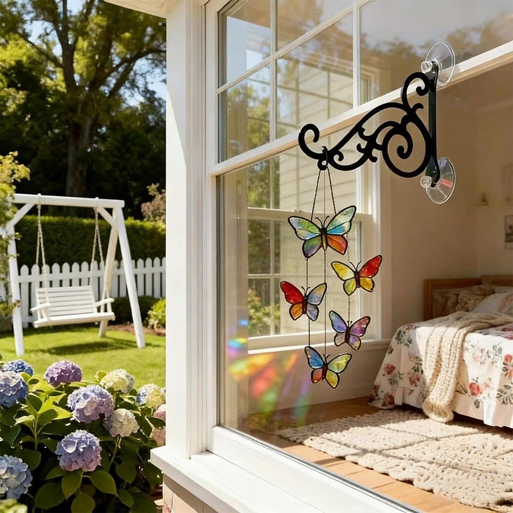 Bird Feeder Holder Strong Load-Bearing Stand With Suction Cup Window Bird Feeder Hook For Balcony Garden Deck Railing Fence