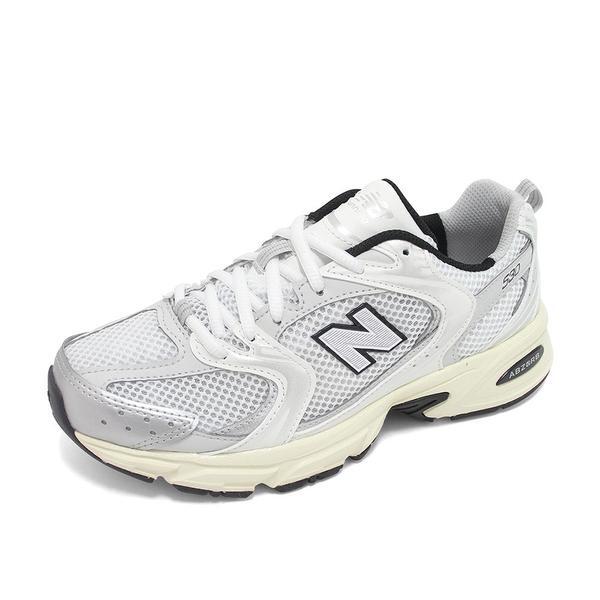 New Balance Unisex 530 Running Shoes Silver Cream Mr530ta