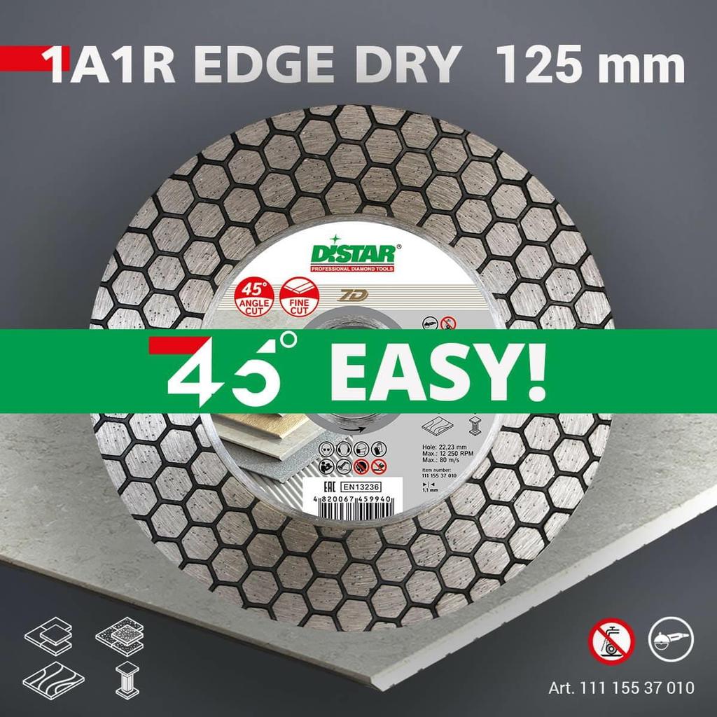 Distar Diamond Disc Edge Dry 125 x 1.6 x 25 x 22.23mm