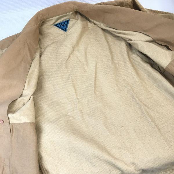 1980s ISSEY MIYAKE × Wacoal HAI SPORTING GEAR Corduroy Jacket Blouson Outer Men's M Beige Vintage(USED)