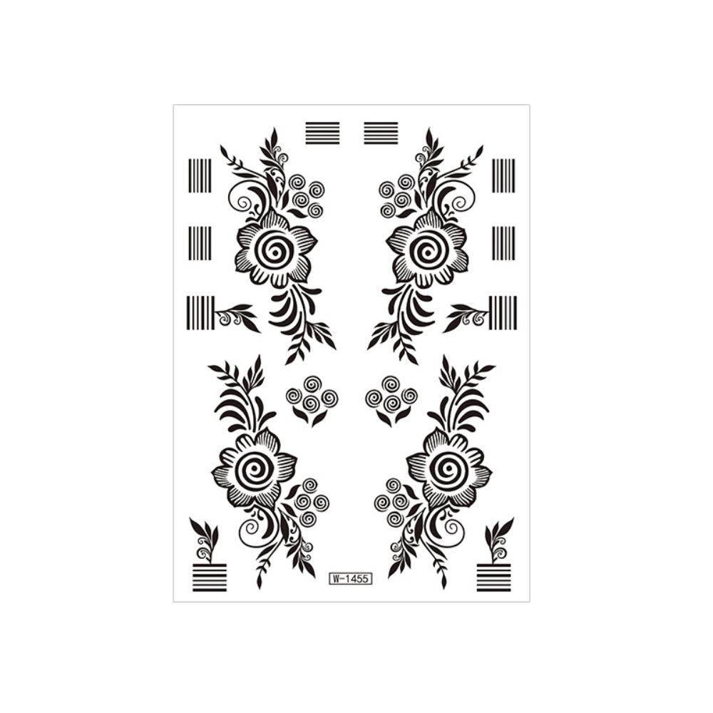 Fake Henna Tattoo Stickers India Mehndi Flower Body Art Sticker  Women/Lady/Girl