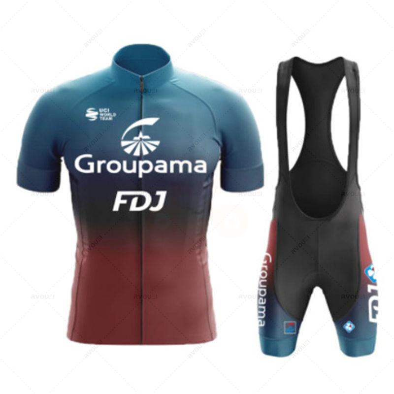 Fdj Team Cycling Jersey Set for Men, Cycling Clothing, MTB Bike Clothes, Uniform, Bicycle Suit, New, 2026