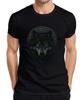 Wolf Head Rune Wreath Norse Wolf Mystic Gothic Fantasy Viking Unisexs Tshirt