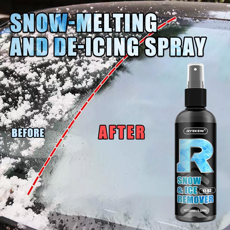 100ml Melting Ice and Snow Remover Winter Car Glass Fast Melting Ice and Snow Remover Front Windshield Window Anti-snow Agent