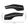 2PC Carbon Fiber Steering Wheel Whift Protection Cover For Tesla Model 3 Model Y ABS Car Column Shift Knob Cover Decor For Tesla