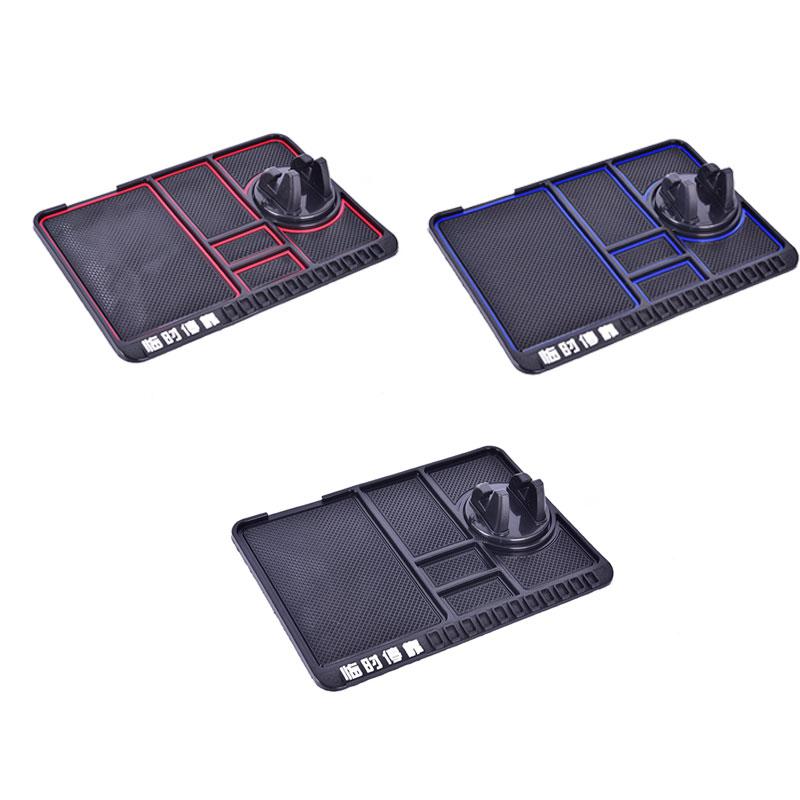 Tapis Antidérapant Multifonctionnel pour Voiture Support Téléphone Auto Coque en Silicone Adhésive pour Tableau de Bord